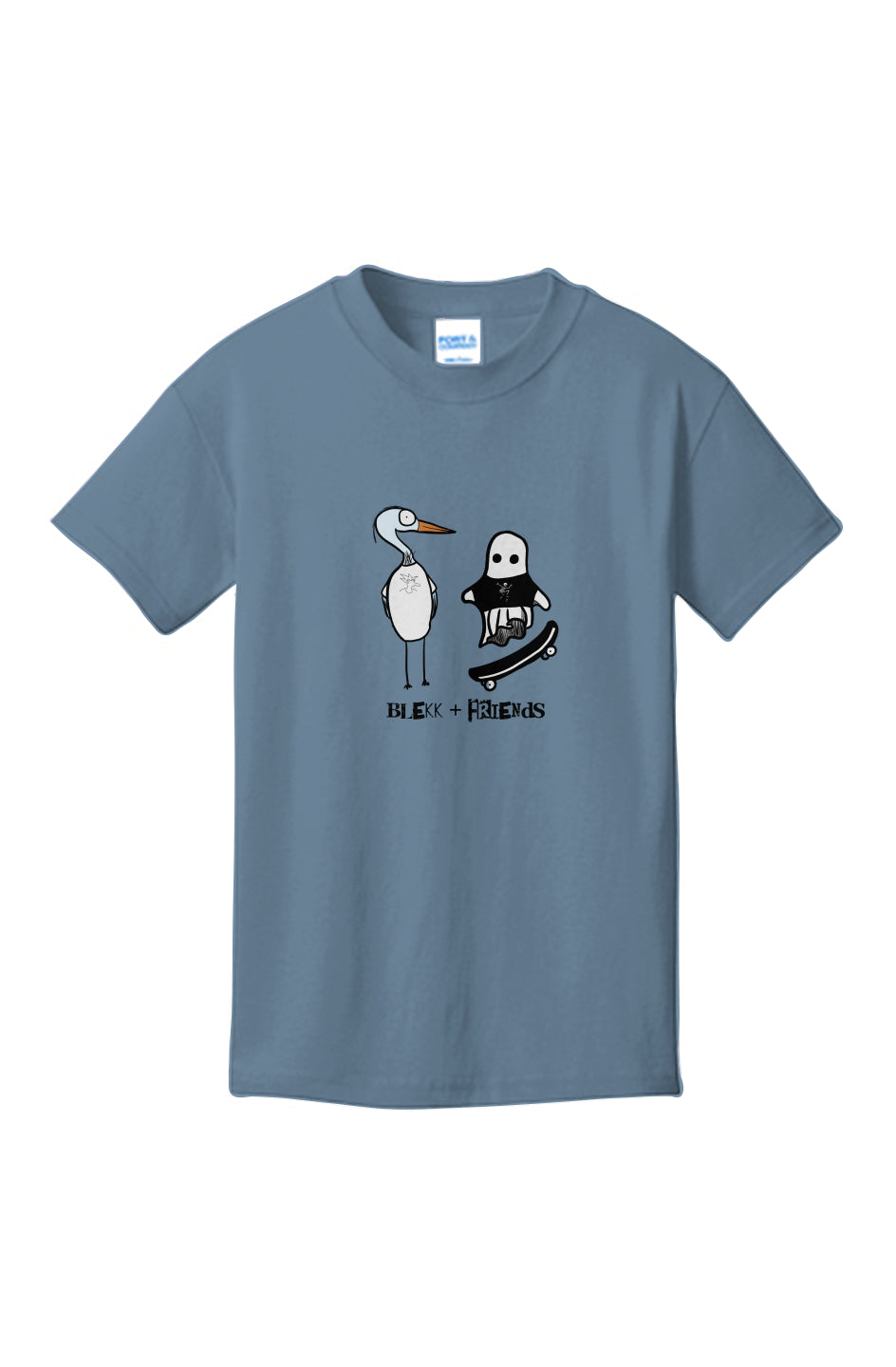 Youth Core Cotton Tee - Blekk + Friends 3