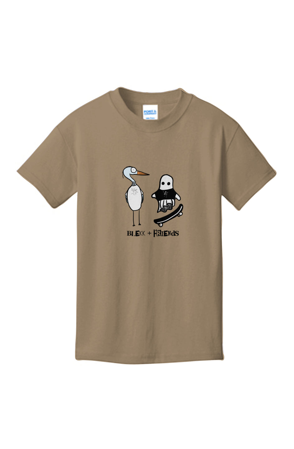Youth Core Cotton Tee - Blekk + Friends 3