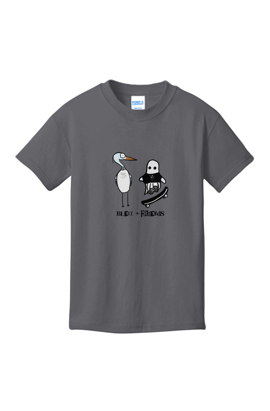 Youth Core Cotton Tee - Blekk + Friends 3