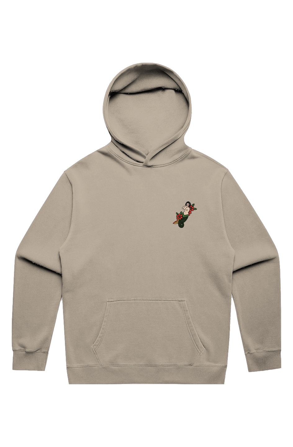 MENS RELAX FADED HOOD - BA Mermaid 1
