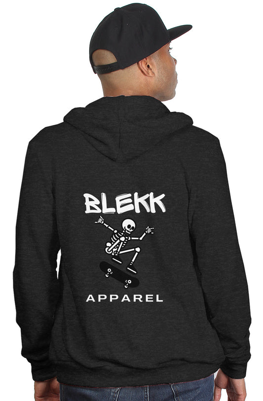 tri blend zip hoody - BA Skellie