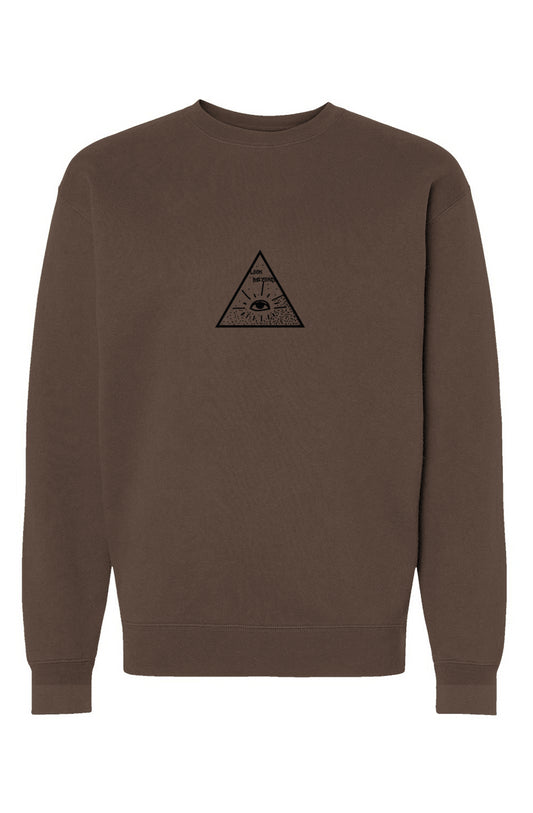 Heavyweight Crewneck Sweatshirt - Look Beyond Center 1