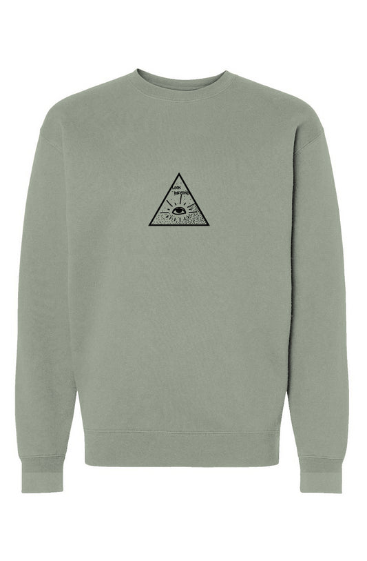 Heavyweight Crewneck Sweatshirt - Look Beyond Center 2