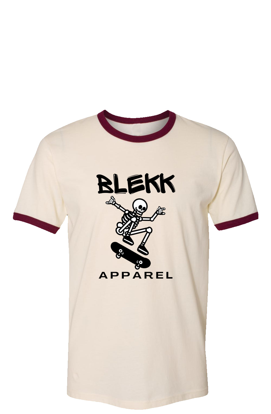 Vintage Ringer T-Shirt - BA Skellie Blekk