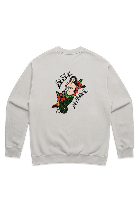 MENS RELAX FADED CREW - BA Mermaid